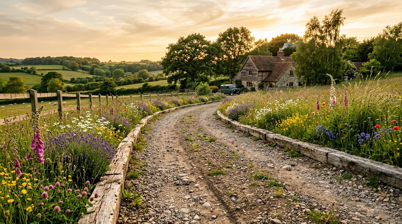 Modern Driveway Planting Line